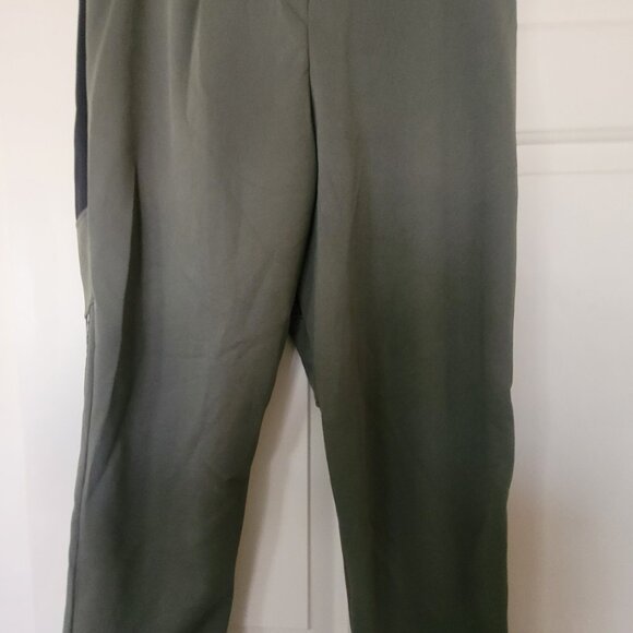 Various Artists LA Jogger Activewear Pants L. Sage Green, Black/White Striped. - Picture 3 of 7